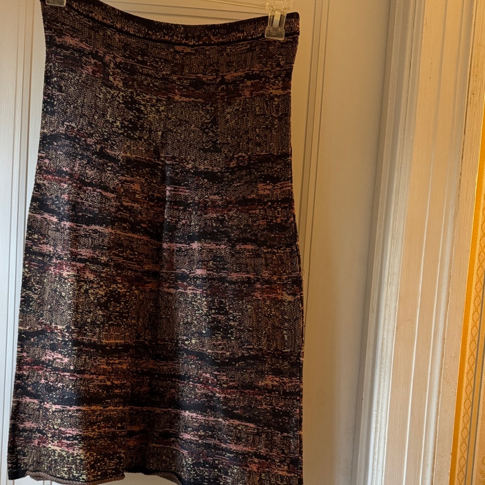 Peruvian Connection Earthy Tones A-Line Skirt
